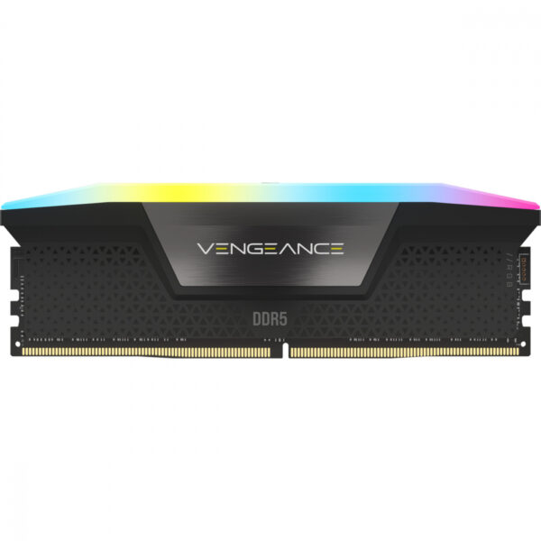 MEMORIA DIMM DDR5 CORSAIR (CMH32GX5M2B5600C40K) 32GB (2X16GB) 5600MHZ VENGEANCE RGB NEGRO - Imagen 3