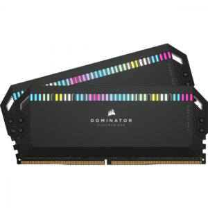 MEMORIA DIMM DDR5 CORSAIR (CMT32GX5M2E6000C36) 32GB 6000MHZ (2X16GB) DOMINATOR PLATINUM DISIP.NEGRO