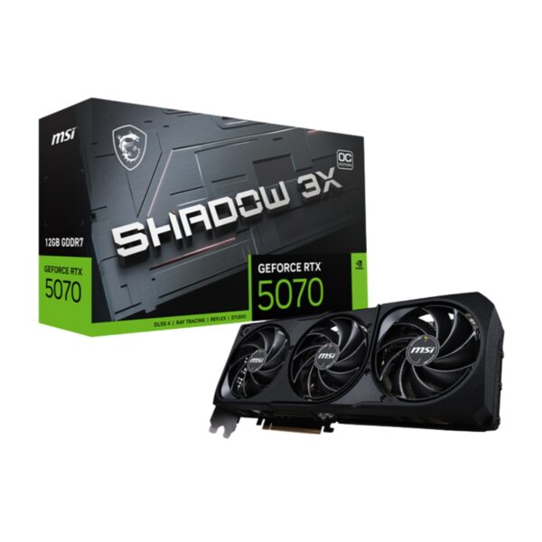 GPU MSI GEFORCE RTX 5070 12G SHADOW 3X OC 12GB GDDR7