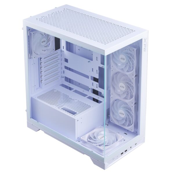 GABINETE ADATA XPG INAVADER XBTF MID TOWER VIDRIO TEMP ATX 5 VENTILADORES BLANCO INVADERXBTFMTWHCWW
