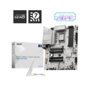 MOTHERBOARD MSI (PRO Z890-S WIFI WHITE) SOCKET 1851, 4*DDR5 8800, HDMI, DP, USB-C, 3*M.2, ATX