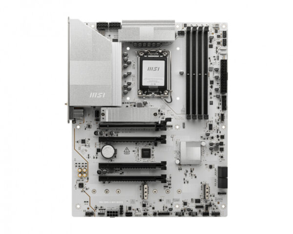 MOTHERBOARD MSI (PRO Z890-S WIFI WHITE) SOCKET 1851, 4*DDR5 8800, HDMI, DP, USB-C, 3*M.2, ATX - Imagen 2
