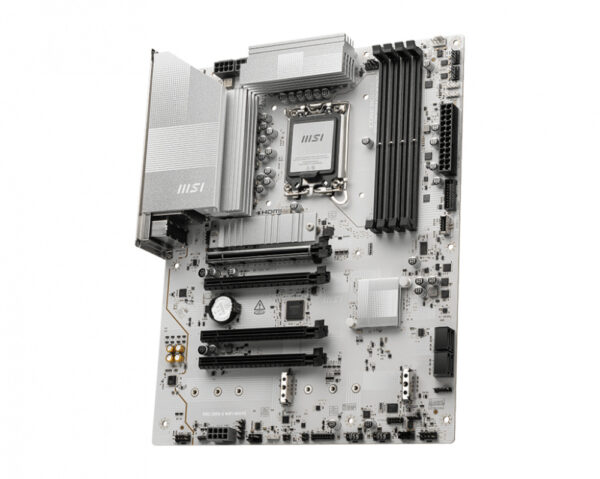 MOTHERBOARD MSI (PRO Z890-S WIFI WHITE) SOCKET 1851, 4*DDR5 8800, HDMI, DP, USB-C, 3*M.2, ATX - Imagen 3