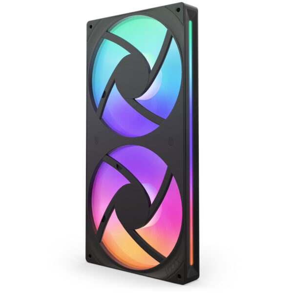 VENTILADOR P/GABINETE NZXT (RF-U28HF-B1) U280, 280MM HUB-MOUNTED RGB UNI-BODY FAN, NEGRO - Imagen 2