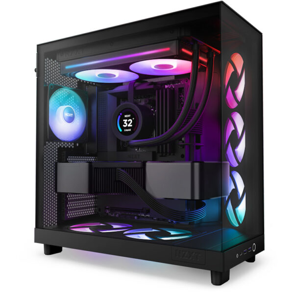 VENTILADOR P/GABINETE NZXT (RF-U28HF-B1) U280, 280MM HUB-MOUNTED RGB UNI-BODY FAN, NEGRO - Imagen 6