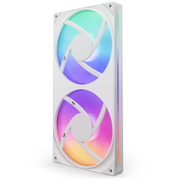 VENTILADOR P/GABINETE NZXT (RF-U28HF-W1) U280, 280MM HUB-MOUNTED RGB UNI-BODY FAN, BLANCO - Imagen 2