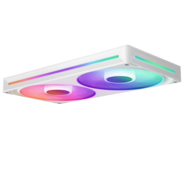 VENTILADOR P/GABINETE NZXT (RF-U28HF-W1) U280, 280MM HUB-MOUNTED RGB UNI-BODY FAN, BLANCO - Imagen 3