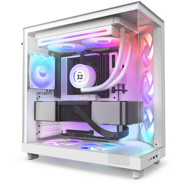 VENTILADOR P/GABINETE NZXT (RF-U28HF-W1) U280, 280MM HUB-MOUNTED RGB UNI-BODY FAN, BLANCO - Imagen 6