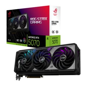 TARJETA DE VIDEO ASUS (ROG-STRIX-RTX5070-O12G-GAMING) 192BIT, PCI-E 5.0,2*HDMI,3*DP1.4A,TRI FAN