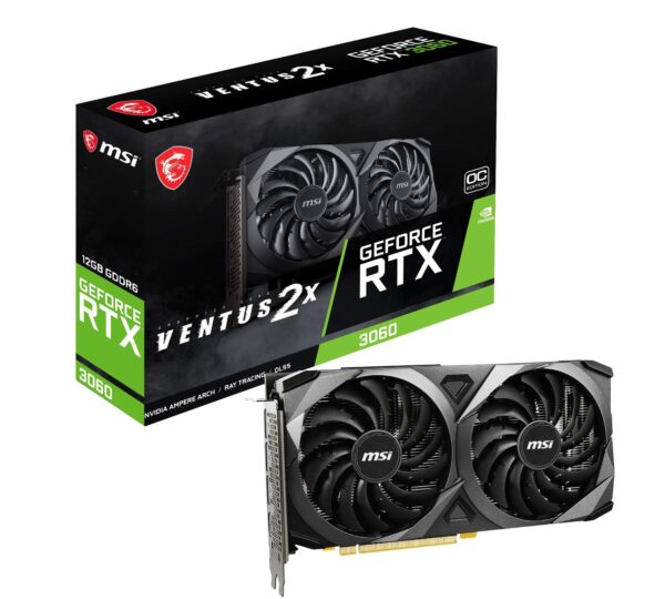 GPU MSI GEFORCE RTX 3060 VENTUS 2X 12G OC GDDR6
