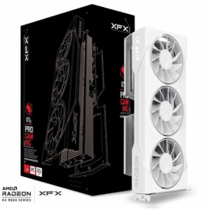 TARJETA DE VIDEO XFX (RX-96TS316W7) SWIFT RX9060XT OC,16GB GDDR6,1900MHZ,2*DP,HDMI,3*FAN,BLANCA
