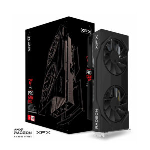 TARJETA DE VIDEO XFX (RX-96TSW16BQ) SWIFT RX9060XT OC,16GB GDDR6,1900MHZ,2*DP,HDMI,2*FAN,NEGRO