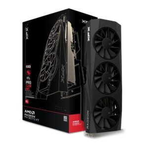 TARJETA DE VIDEO XFX (RX-97TQICKB9) QUICKSILVER AMD RX9070XT,16GB GDDR6, 2400MHZ,3*DP,HDMI