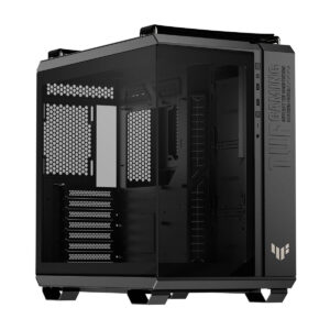 GABINETE ASUS (TUF GAMING GT502 HORIZON BLACK) NEGRO MEDIA TORRE,SIN FAN,VIDRIO TEMPLADO FRONTAL Y LATERAL,NO PSU