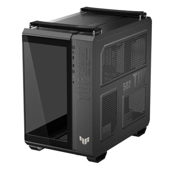 GABINETE ASUS (TUF GAMING GT502 / HORIZON BLACK) NEGRO MEDIA TORRE,SIN FAN,VIDRIO TEMPLADO FRONTAL Y LATERAL,NO PSU - Imagen 4
