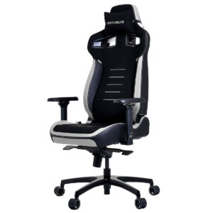 SILLA GAMER VERTAGEAR (VG-PL4800SE_WT) PL4800 X-LARGE HYGENNX BLACK,WHITE EDITION (LED,RGB UPGRADABLE)