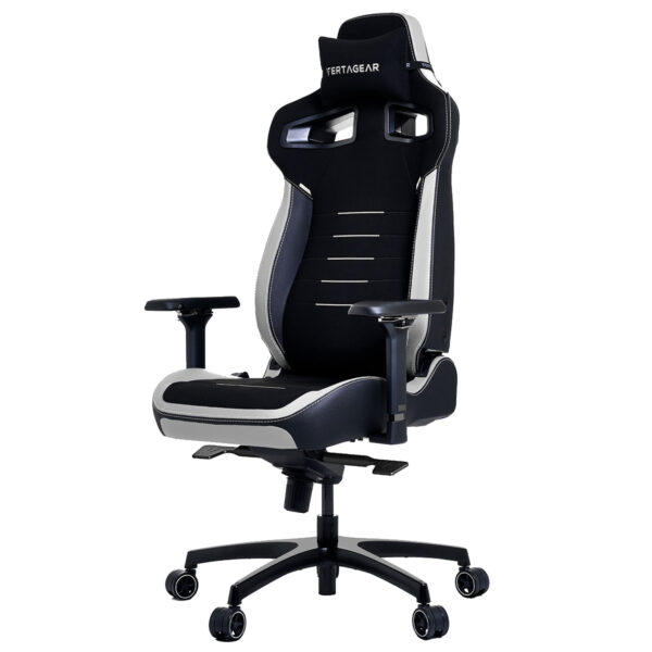 SILLA GAMER VERTAGEAR (VG-PL4800SE_WT) PL4800 X-LARGE HYGENNX BLACK,WHITE EDITION (LED,RGB UPGRADABLE)