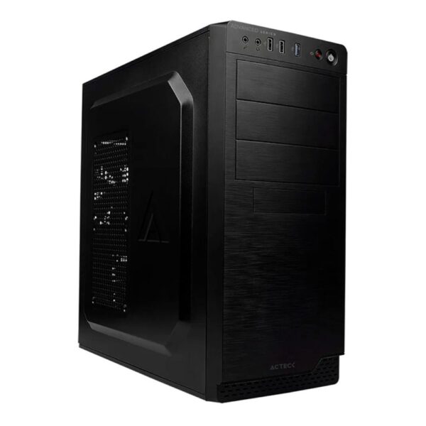 GABINETE ACTECK (AC-932585) MILAN GM470,MICRO ATX,FUENTE 500W,2*USB 2.0,1*USB 3.0,NEGRO