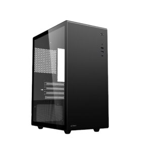 GABINETE ACTECK (AC-935937) NEUSS PRO GI717, MICRO ATX,SIN FUENTE,USB 3.0,USB C,CRISTAL TEMP,NEGRO