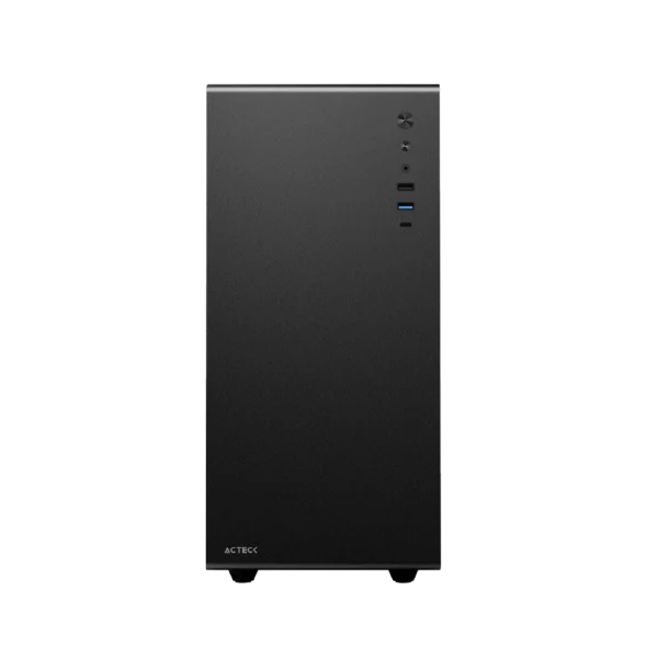 GABINETE ACTECK (AC-935937) NEUSS PRO GI717, MICRO ATX,SIN FUENTE,USB 3.0,USB C,CRISTAL TEMP,NEGRO - Imagen 2