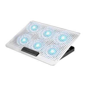 BASE ENFRIADORA ACTECK (AC-936163) FROOST MAX B480,P/LAPTOP 16",6 FAN,7 NIVELES DE ALTURA,GRIS