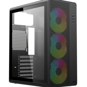 GABINETE ACTECK (AC-941709) ESSEN PRO XGM767, ATX, 1*USB 3.1, 1 USB 3.0, PANEL CRISTAL, NEGRO
