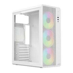 GABINETE ACTECK (AC-941716) ESSEN PRO XGM767, ATX, 1*USB 3.1, 1 USB 3.0, PANEL CRISTAL, BLANCO