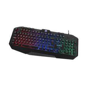 TECLADO ALAMBRICO BALAM RUSH (BR-929639) GUNFIRE,USB,111 TECLAS,LED,3 COLORES,CABLE 1.8M,NEGRO
