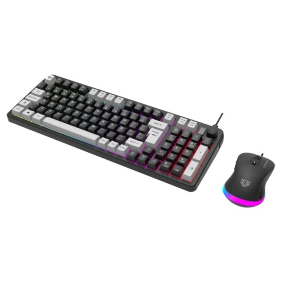 KIT TECLADO Y MOUSE ALAMBRICO BALAM RUSH (BR-940443) SQUAD CONQUEST KG515,7200 DPI,97 TECLAS,85%,NEGRO - Imagen 2