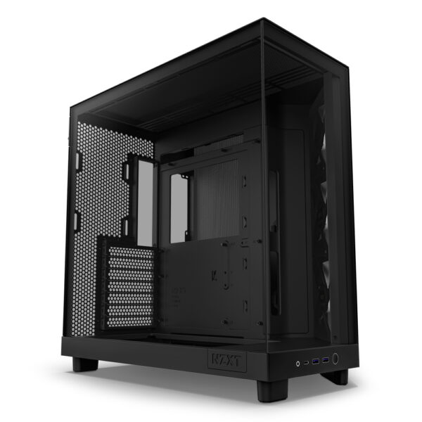 GAB NZXT H6 FLOW RGB BLACK ATX  CRISTAL TEMP - Imagen 2