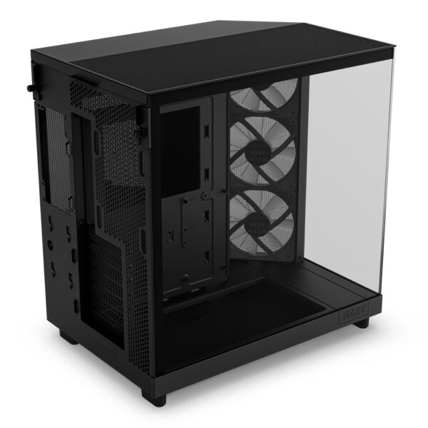 GAB NZXT H6 FLOW RGB BLACK ATX  CRISTAL TEMP - Imagen 4
