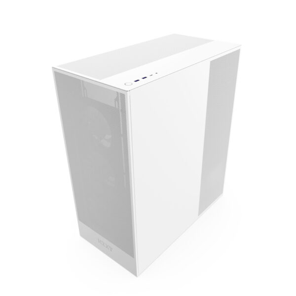 GABINETE NZXT (CM-H72FW-R1) H7 FLOW RGB, MID-TOWER 3 FANS RGB, ATX, BLANCO - Imagen 4