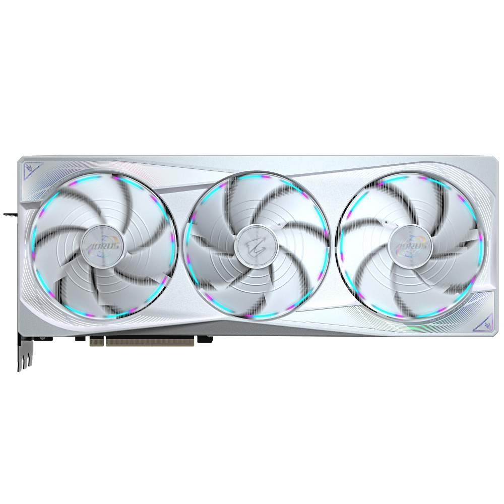 GPU AORUS RTX 5080 MASTER ICE RGB HALO 16GB GDDR7 256-bit HAWK FAN WINDFORCE WHITE - Imagen 2