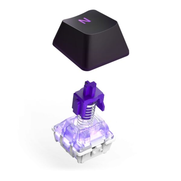 TECLADO NZXT (KB-001NB-US) FUNCTION 2 , INGLES, RGB, SWITCH GATERON RED, REPOSA MUÑECAS, NEGRO - Imagen 5