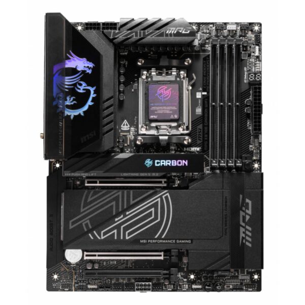 MOTHERBOARD MSI (MPG X870E CARBON WIFI) SOCKET AM5, 4*DDR5 8400, HDMI, 4*M.2, ATX - Imagen 2
