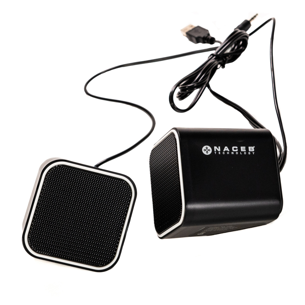 BOCINAS NACEB (NA-082) PORTABLE,3W,USB,NEGRO - Imagen 2