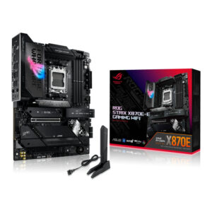 MOTHERBOARD ASUS (ROG STRIX X870E-E GAMING WIFI) SOCKET AM5,4*DDR5,HDMI,DP,PCI-E 5.0,ATX