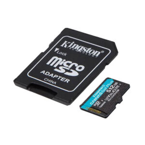 MEMORIA MICROSD SDXC KINGSTON 512GB (SDCG4/512GB) CANVAS GO PLUS GEN4, UHS-I, 3U, V3, A2 CLASE10, C/ADAPTADOR