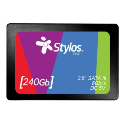 UNIDAD SSD 2.5" STYLOS 240GB (STMSSD2B) SATA3, 7MM, NEGRO