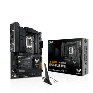 MOTHERBOARD ASUS (TUF GAMING B760-PLUS WIFI) SOCKET 1700 13A,4*DDR5,HDMI,DP,PCIE-5.0,WIFI6,ATX