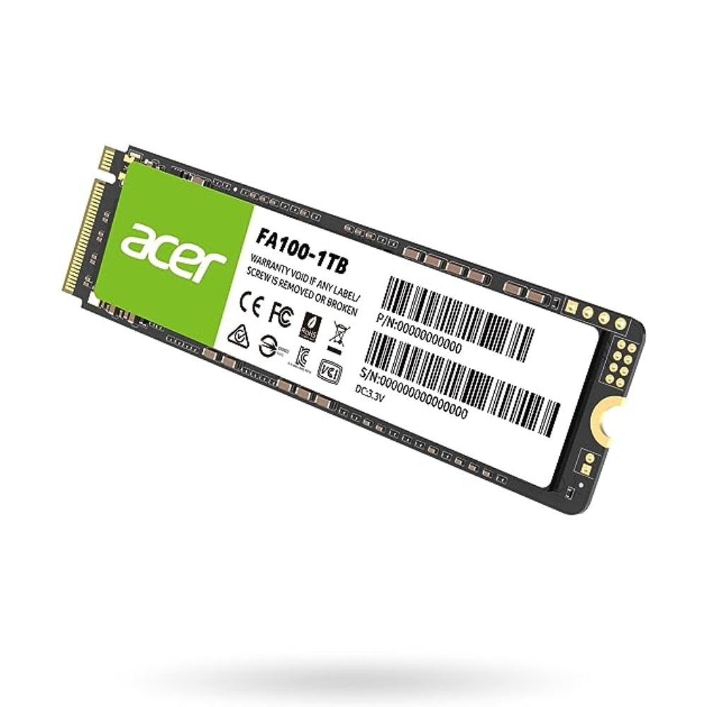 UNIDAD SSD M.2 ACER 1TB (BL.9BWWA.120) FA100, PCIE GEN3X4, 2280, 3300MB/S