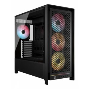 GABINETE CORSAIR (CC-9011309-WW) 5000D FRAME NEGRO ARGB CRISTAL TEMPLADO MED-TORRE SIN FUENTE