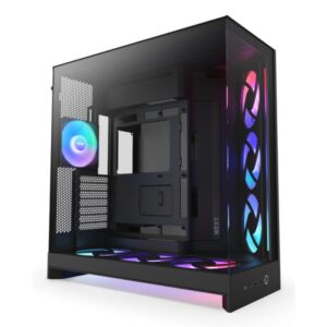 GAB NZXT H9 FLOW 2 RGB BLACK, ATX2.5X6,3.5X2, 2USB 3.2 TIPO A, USB3.2 TIPO C