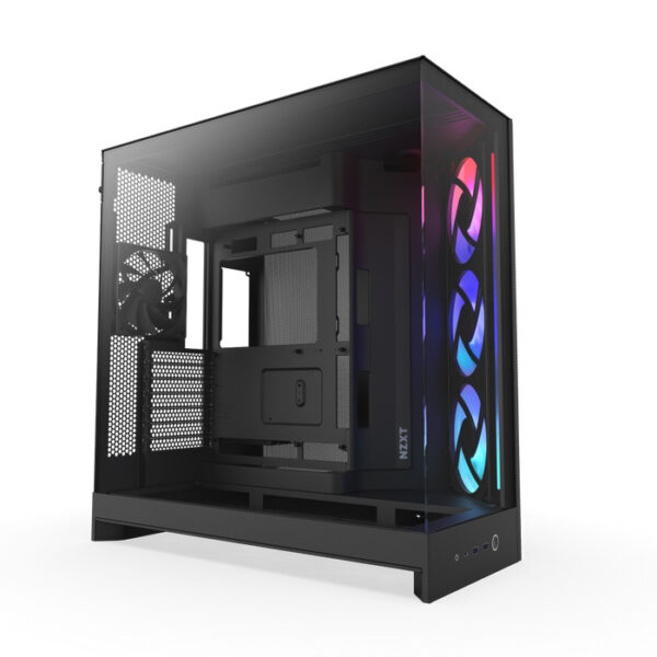 GAB NZXT H9 FLOW RGB BLACK, ATX2.5X6,3.5X2, 2USB 3.2 TIPO A, USB3.2 TIPO C
