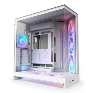 GAB NZXT H9 FLOW 2 RGB WHITE, ATX2.5X6,3.5X2, 2USB 3.2 TIPO A, USB3.2 TIPO C