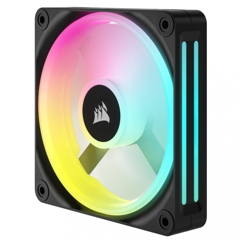 VENTILADOR GABINETE CORSAIR (CO-9051001-WW) ICUE LINK QX120 RGB,1 FAN,120MM,DOMO MAGNETICO,NEGRO - Imagen 2
