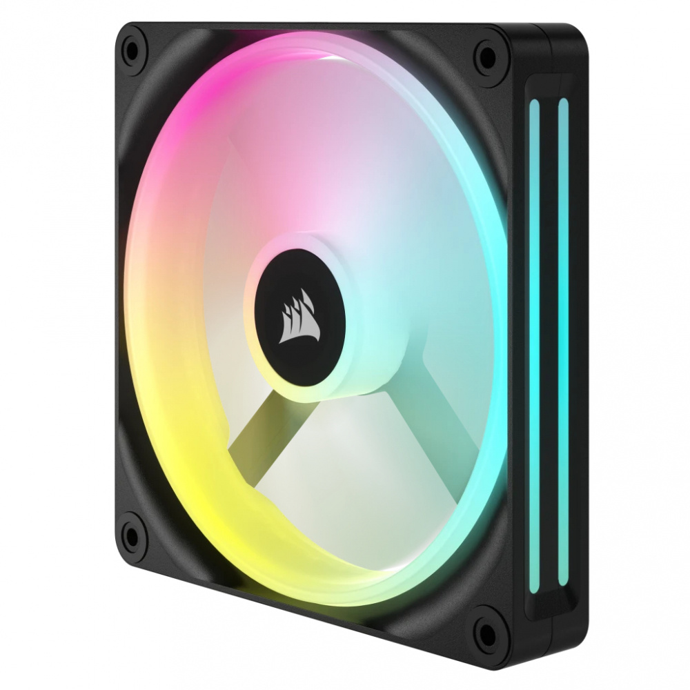 VENTILADOR GABINETE CORSAIR (CO-9051003-WW) ICUE LINK QX140 RGB,1 FAN,140MM,DOMO MAGNETICO,NEGRO - Imagen 3