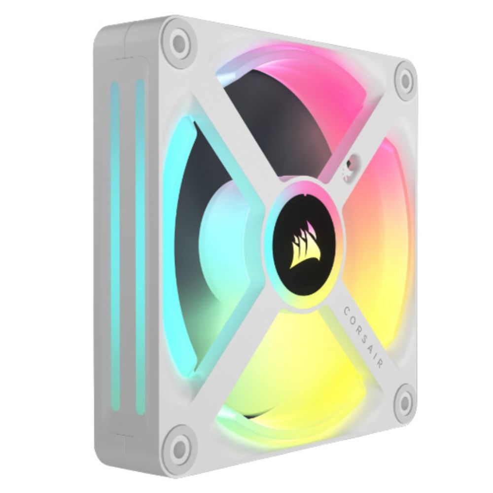 VENTILADOR GABINETE CORSAIR (CO-9051007-WW) ICUE LINK QX140 RGB,1 FAN,140MM,DOMO MAGNETICO,BLANCO - Imagen 2