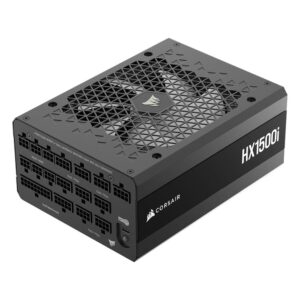 FUENTE DE PODER CORSAIR (CP-9020309-NA) HX1500I,1500W,FULL MODULAR,80 PLUS PLATINUM,NEGRO