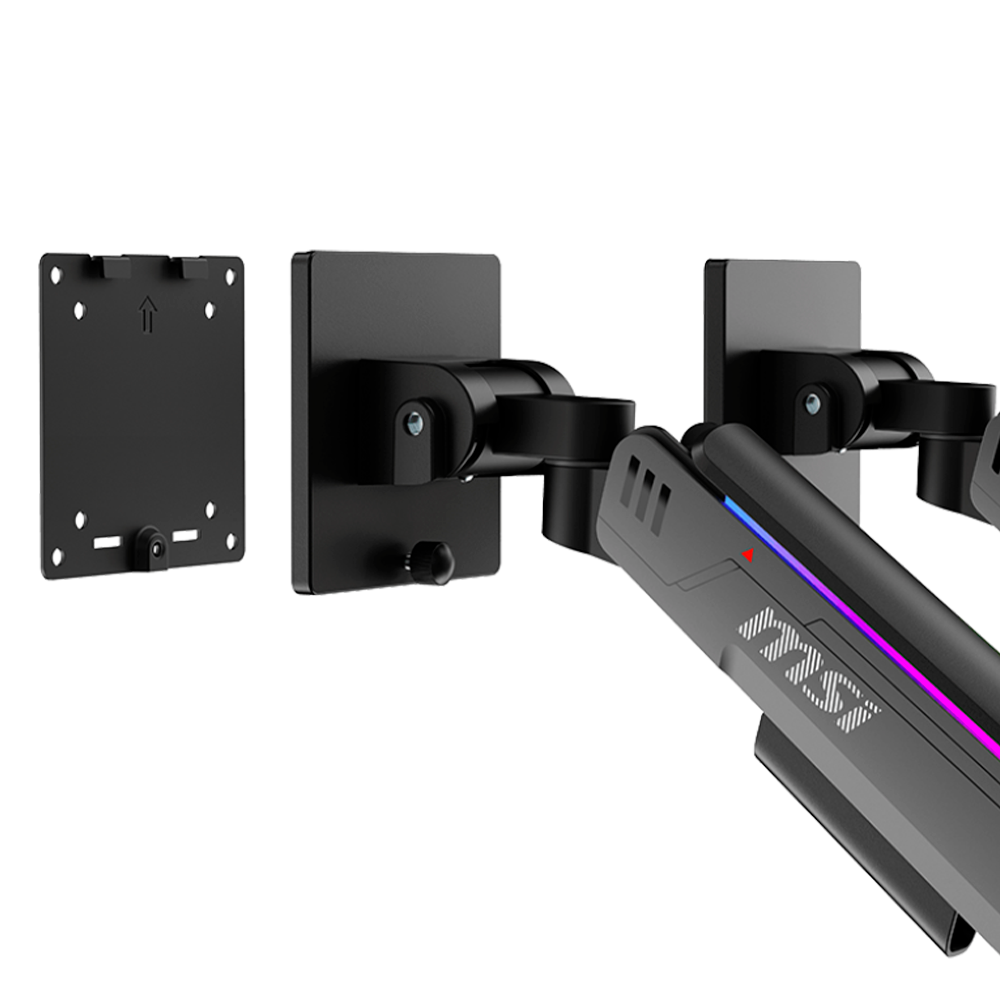 ACCESORIO MSI BRAZO PARA MONITOR 17"-35" DOBLE NEGRO MATE/ GRIS - Imagen 4